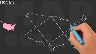 Easy Way to Draw USA Outline Map How to Draw United States of America  Map,  America Map Outline