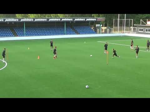 Passing drills.