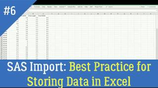 Best Practice in Excel for SAS