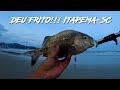 PESCARIA DE PRAIA ESTREITO ITAPEMA - SARGOS E PAMPO