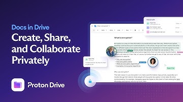 Create, share, and collaborate privately with Docs in Proton Drive