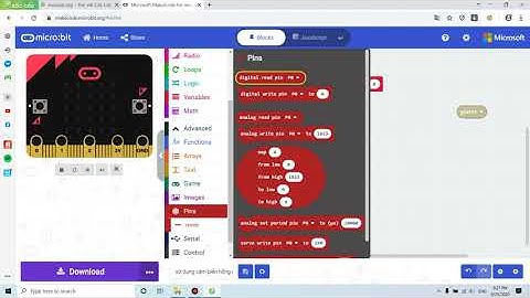 Hướng dẫn sử dụng cảm biến hồng ngoại với microbit trong dạy học stem (phần lập trình)