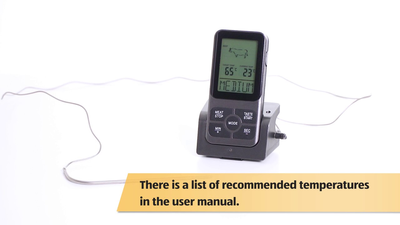 Wireless barbecue thermometer YouTube
