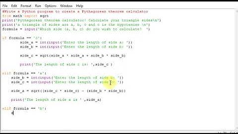Write a Python program to create a Pythagorean theorem calculator
