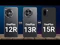 OnePlus 15r vs OnePlus 13r vs OnePlus 12r Full Specs details