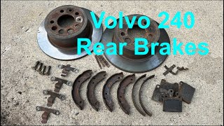 1990 Volvo 240 Gets New Rear Brakes And Parking Bake Finally Fixed.