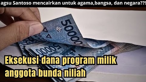 Eksekusi dana program milik anggota bunda niliah