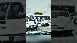 Road Rager Punches Car's Side Mirror