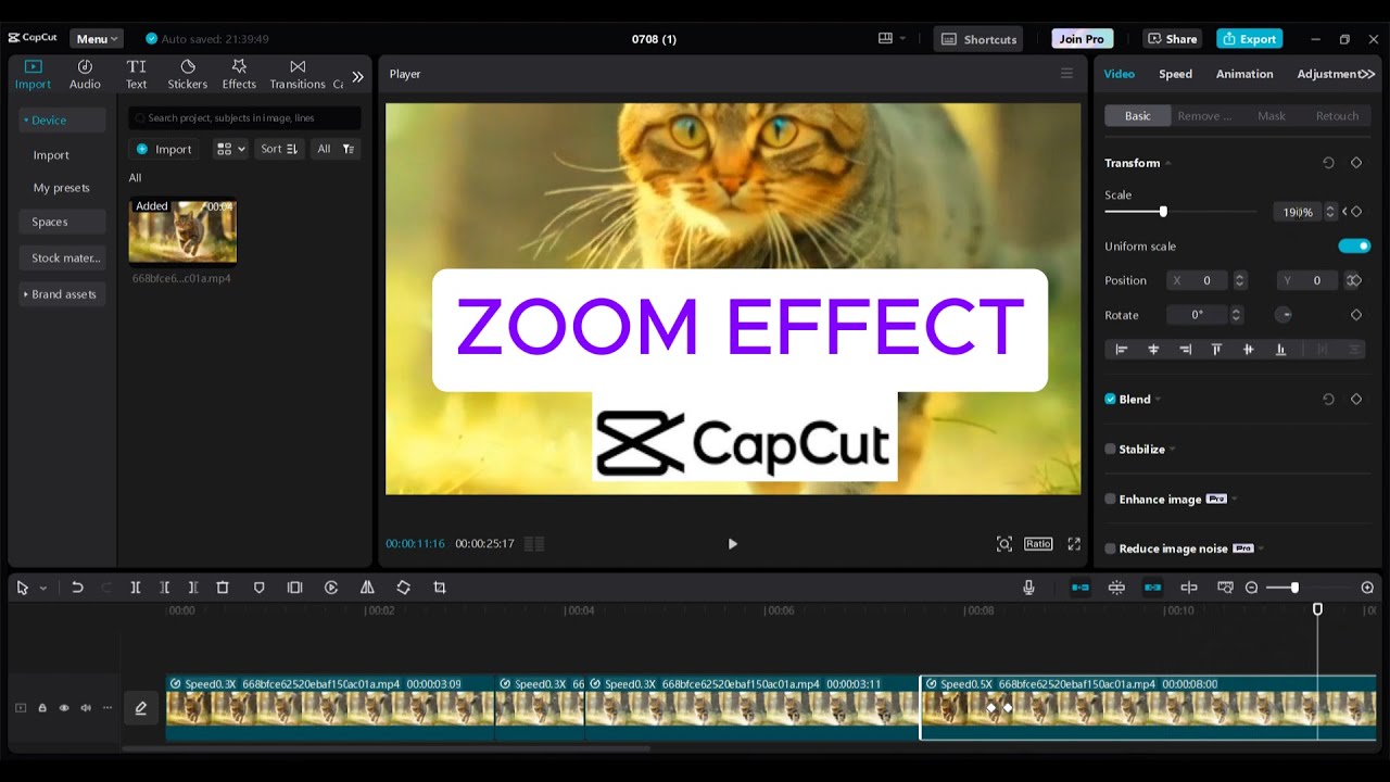 How To Do Zoom In/Out Effect in CapCut - YouTube