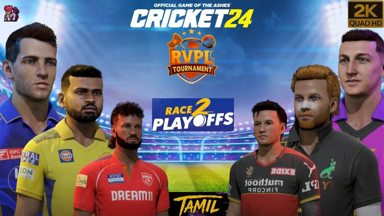 🔥 RVPL Season 1 Race to Playoffs 💥 Cricket 24 Tamil Gameplay | Tense Finishes & Big Moments 🎮
