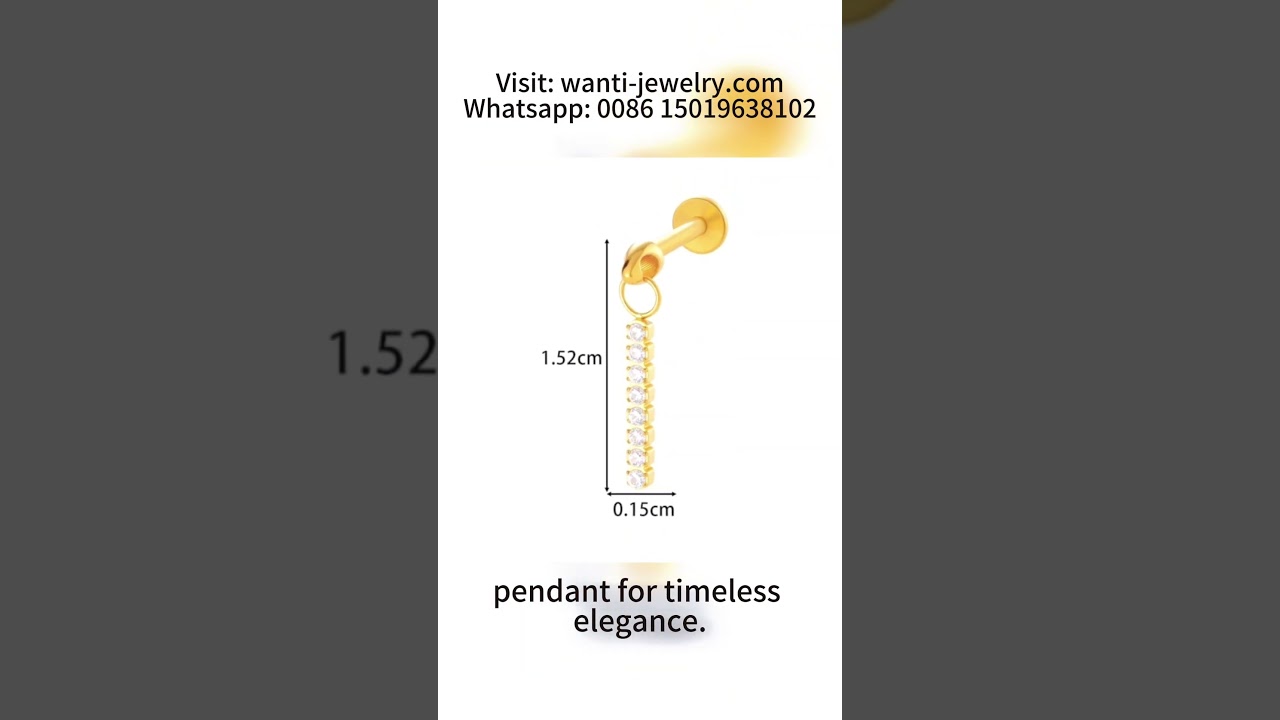 F136 Titanium Zirconia Stud | Hypoallergenic & Stylish Piercing Jewelry 