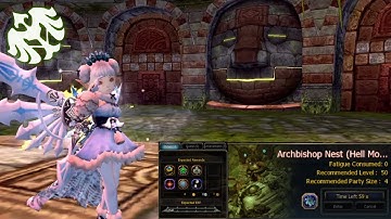 Archbishop Nest Hell Mode (Artillery POV)  | Dragon Nest SEA Classic