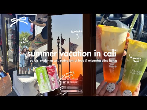 summer vacation in california: oc fair, popmart & sonny angels, yummy food & exploring
