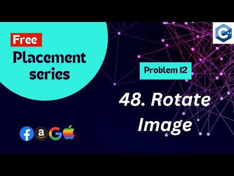 Rotate Image | Blind 75 Solved Sheet | Code Explanation in hindi