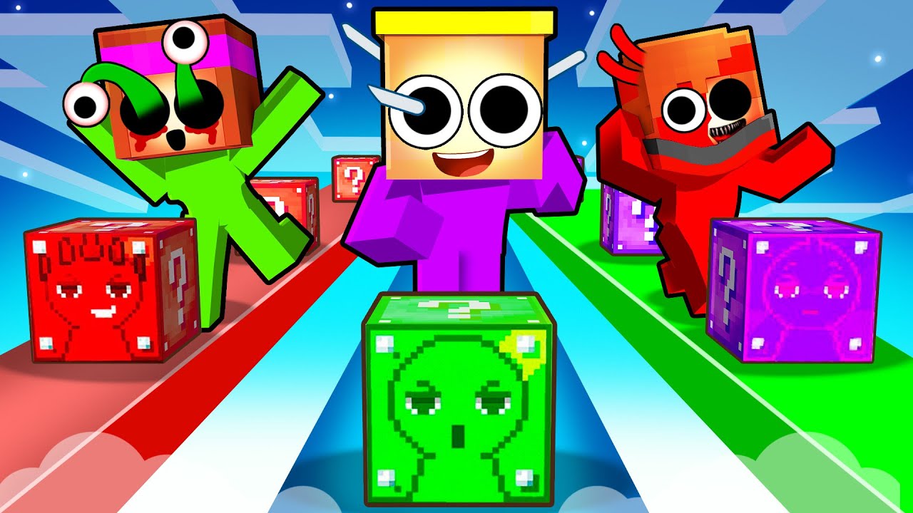 Lucky Block de SPRUNKI sur Minecraft !