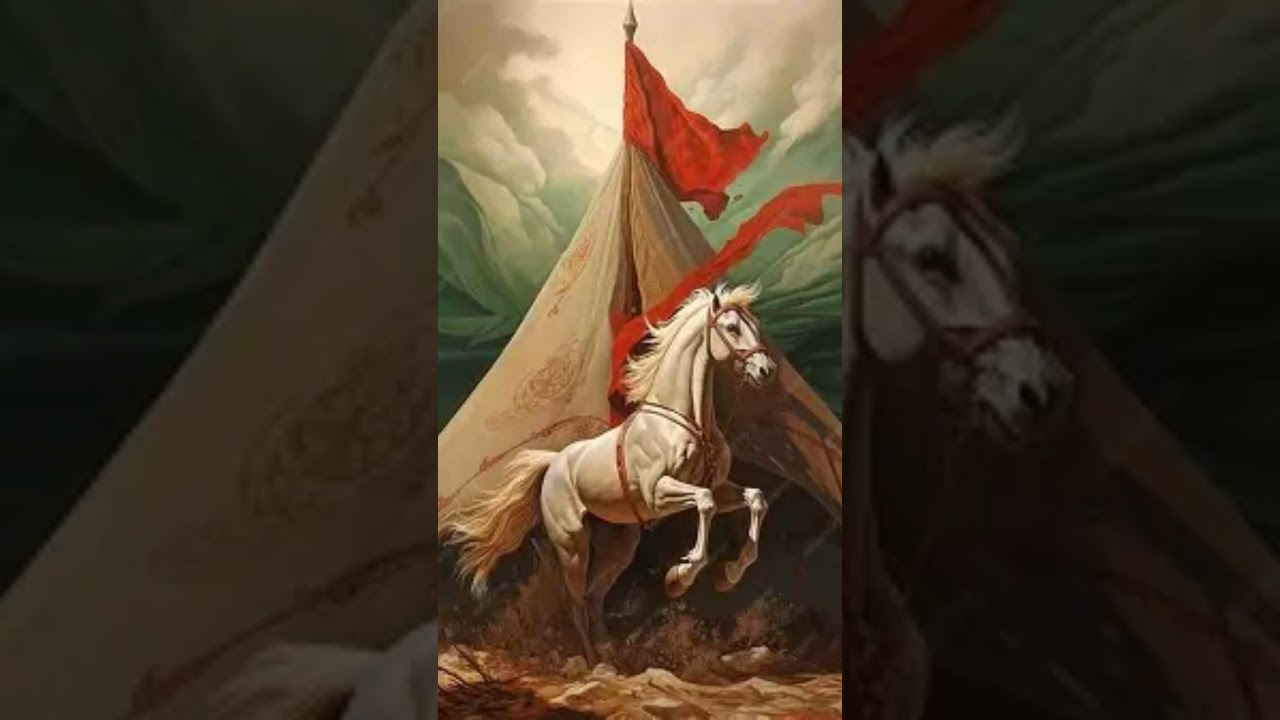 imam Husain ka 🐎 junjala ghoda 🐎🤲🕋🕋🕋 #history #horse