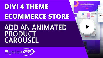 Divi 4 Ecommerce Add An Animated Product Carousel 😎