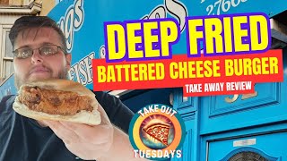 Battered Cheese Burger | Teesside | Takeout Tuesdays #Food #burger #Teesside