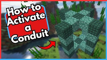 How to Activate a Conduit in Minecraft