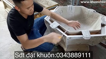 Khuôn chậu Composite Lục giác 78cm và 90cm có lòng trong | khuôn chậu Quảng Ninh