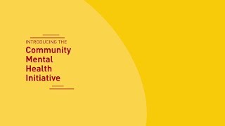 CBM Launches Community Mental Health Initiative