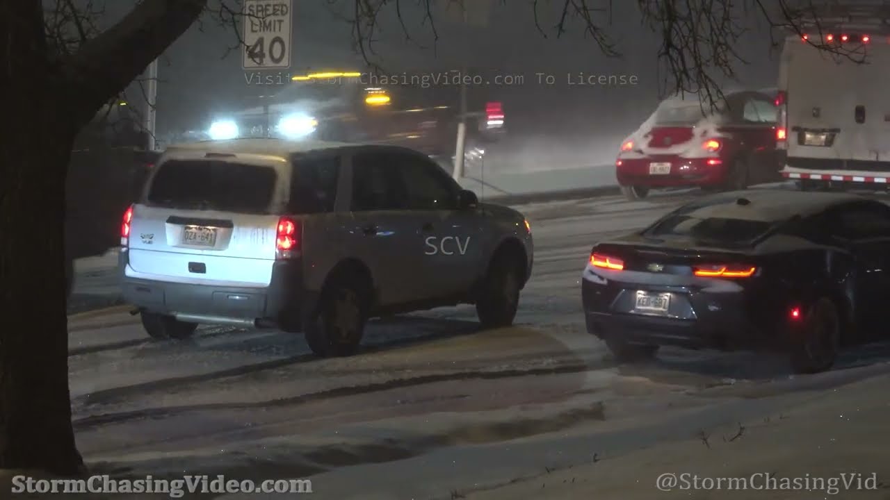 Major Winter Storm, Snowy Icy Roads Menace Drivers, Colorado Springs, CO 2/1/2022