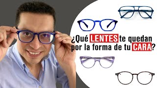 ¿Qué LENTES USAR por la forma de tu ROSTRO? | Mujeres y Hombres