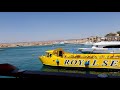 Vyplouvání lodi Nefertari z přístavu Port Ghalib , Marsa Alam , Egypt