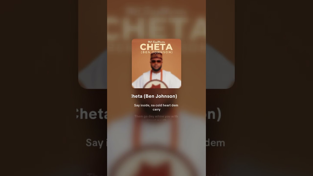 Watch Cheta (Ben Johnson) | Lyrics on YouTube Watch Cheta (Ben Johnson) | Lyrics on YouTube