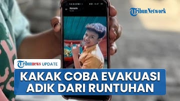 Kakak Coba Evakuasi Sendiri Adiknya dari Runtuhan Ponpes Al Khoziny, Gendong Korban meski Tak Kuat