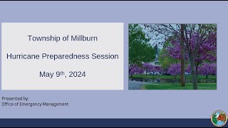 Annual Hurricane Preparedness Session 5/9/24