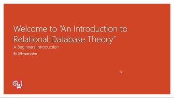 An introduction to relational database theory part1