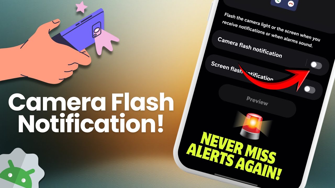 How to Turn On Flash Notification on Samsung | Camera & Screen Flash ...
