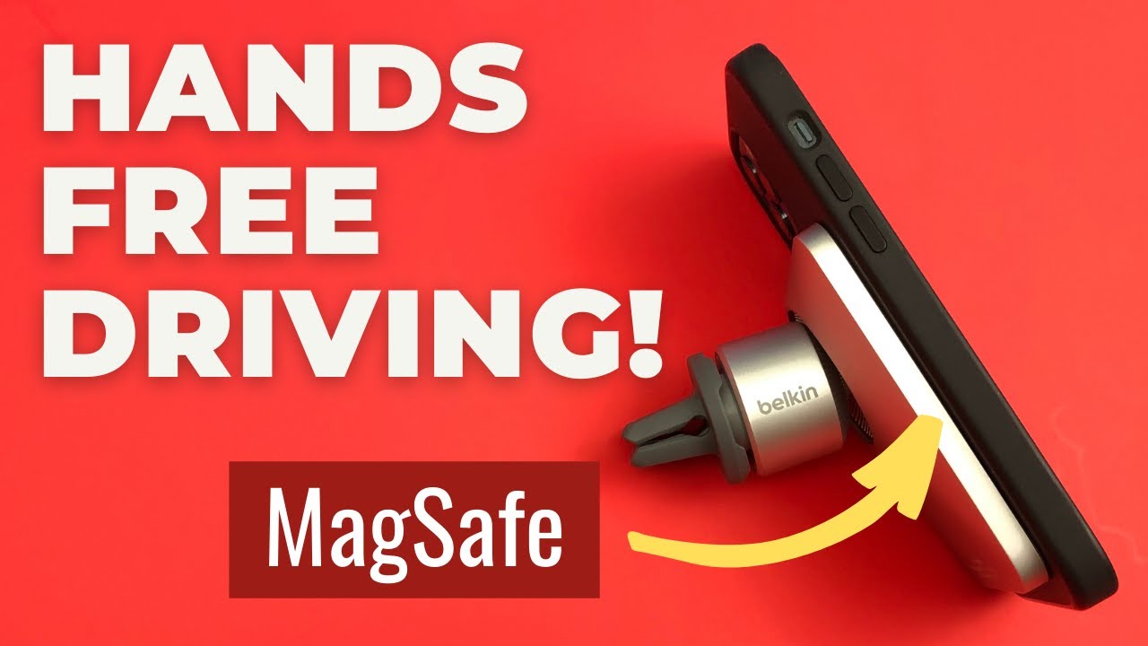 The BELKIN CAR VENT PRO MOUNT with MagSafe Securely Holds any iPhone 12