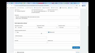 Xero - Fixed Asset Register - Edit Settings (Depreciation)