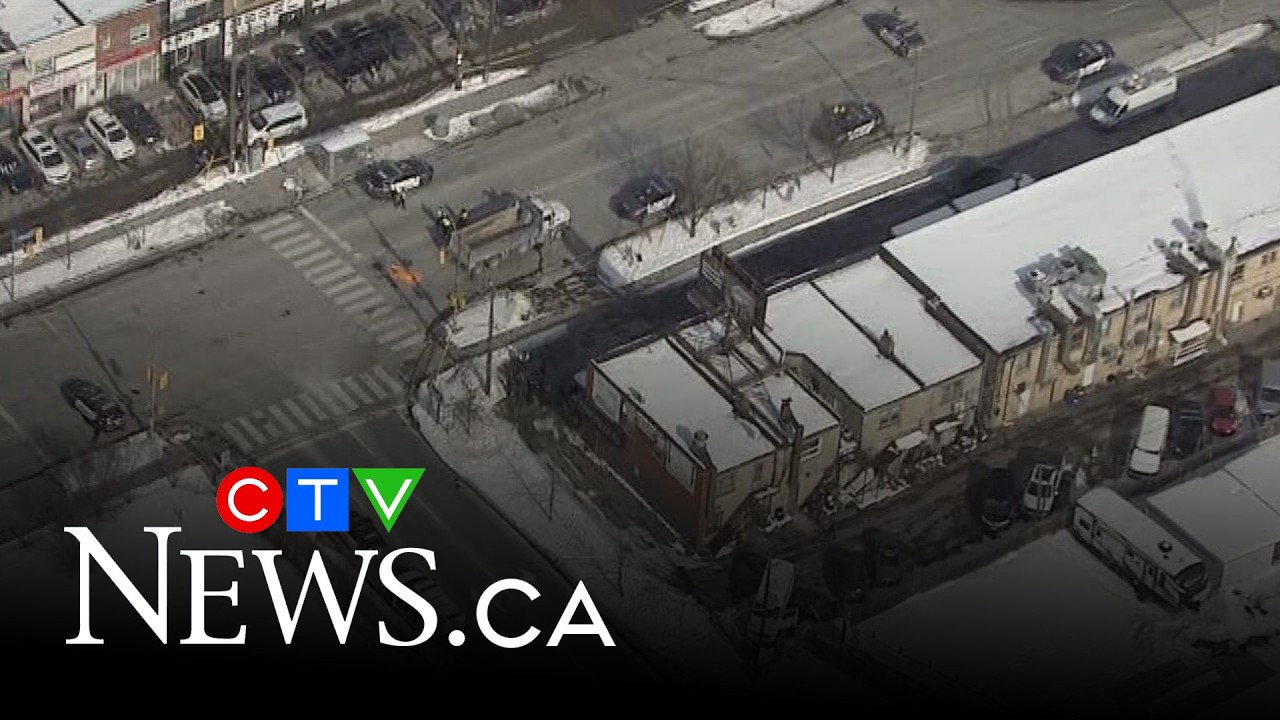 81-year-old pedestrian fatally struck by dump truck in Toronto - YouTube
