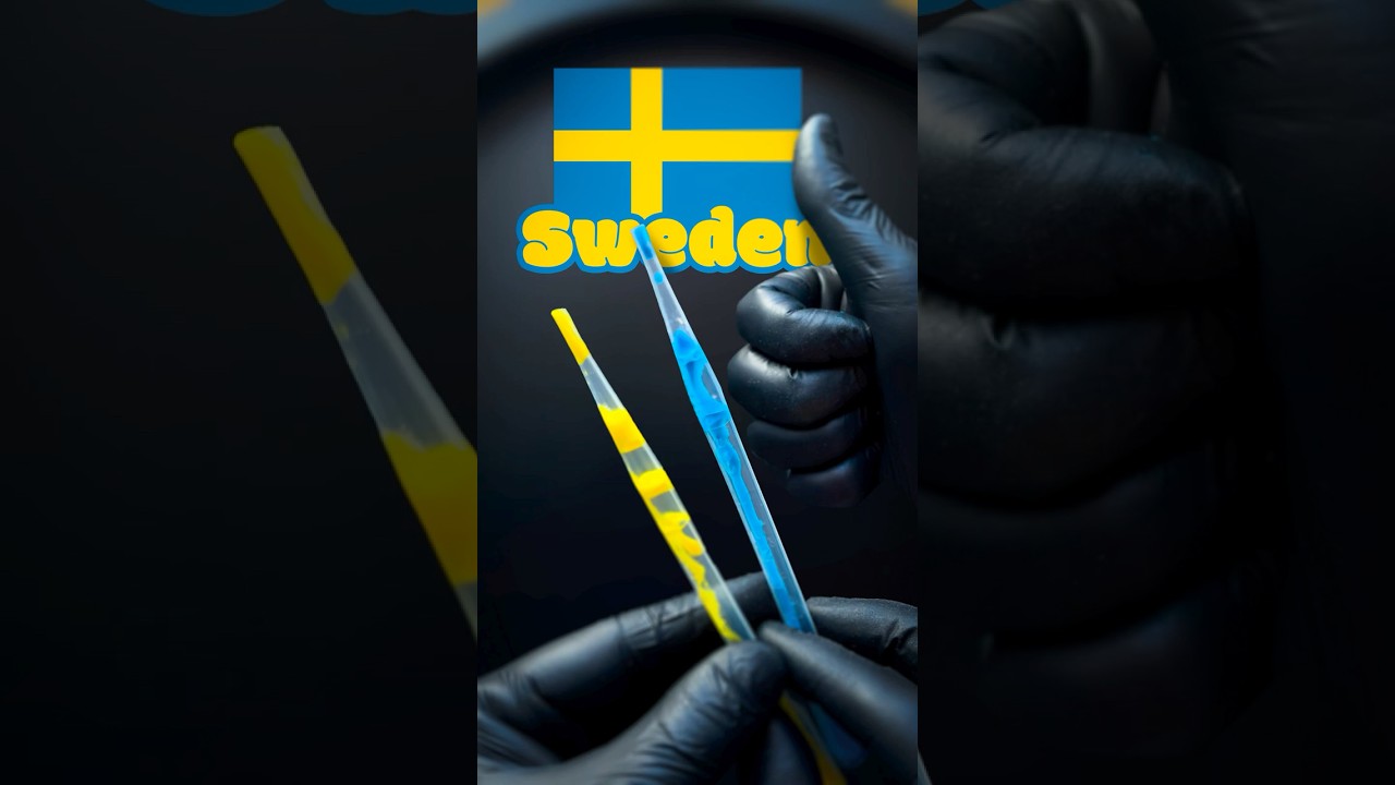 💙💛 Experiment with Sweden’s Flag Colors! 🎨✨ 