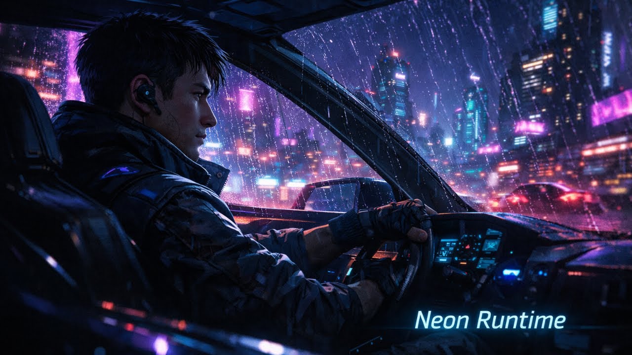 Late Night Neon Runtime | Cyberpunk Coding Music for Developers & Deep Focus