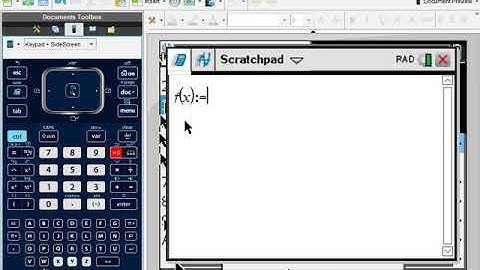 Defining and Evaluating Functions TI NSpire