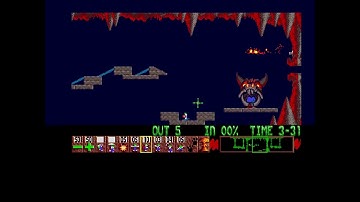 Lemmings Taxing Level 10 Walkthrough Amiga