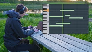 I Made 2 HARD Beats Outside In Nature