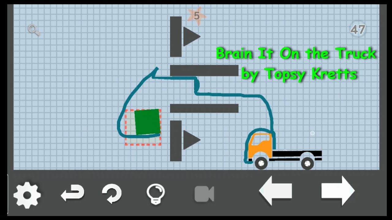 Brain It On the Truck level 47 water 5 stars