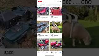 Hilarious "Riding Lawnmower" Ad On Facebook Marketplace