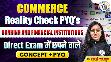 UGC NET Paper 2 Commerce | Banking and Financial Institutions | Concept + PYQ | Vision JRF Saroj Mam