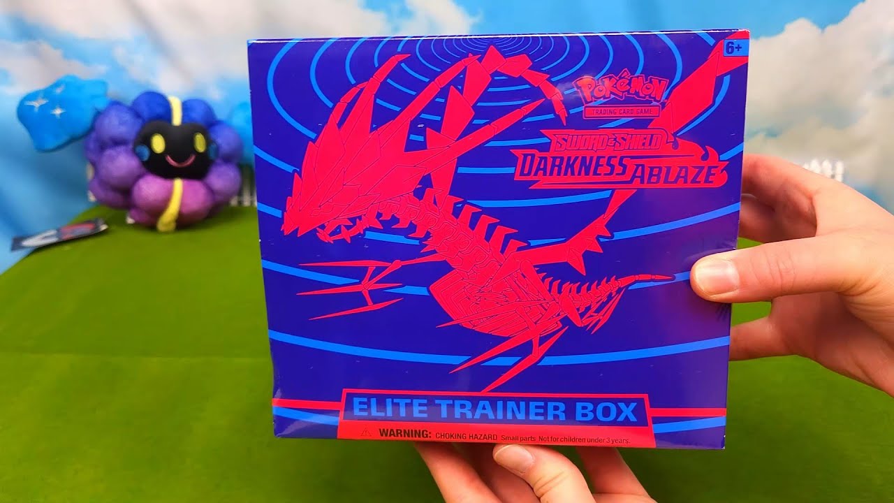 Opening Pokemon Darkness Ablaze ETB Elite Trainer Box (Eternatus