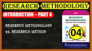 Unit 01 - Introduction (Part 4) | Research Methodology | CR Kothari Book | PDF included