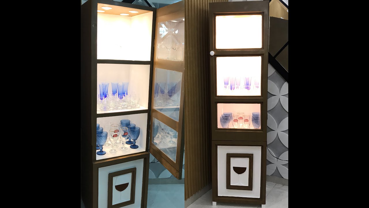 Cristaleira de isopor faça vc mesmo!