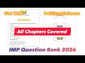 Std 12th | Question Bank 2026 | All Chapters Covered | Political Science | Board Exam | HSC
