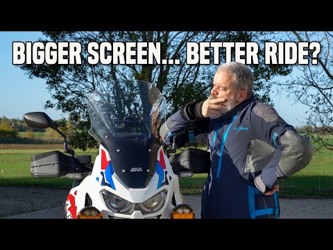 Givi Touring Screen vs Stock AFRICA TWIN – Worth the Swap?