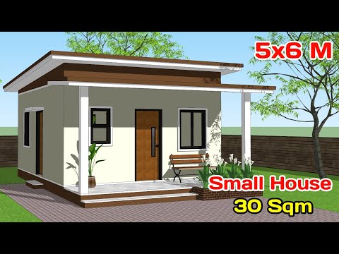 Small House Design 5x6 Meters - 30 Sqm